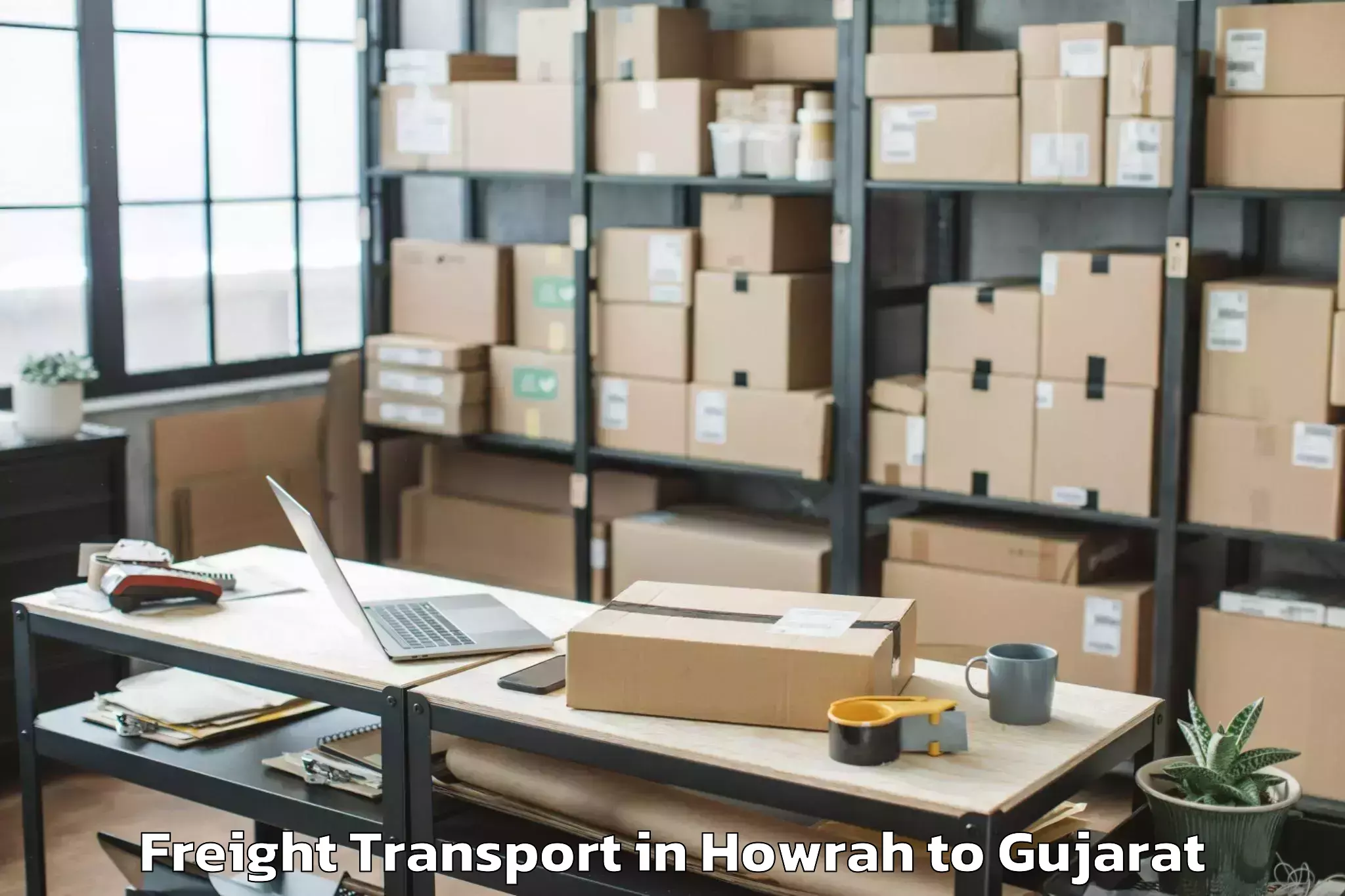 Howrah to Keshod Freight Transport Booking